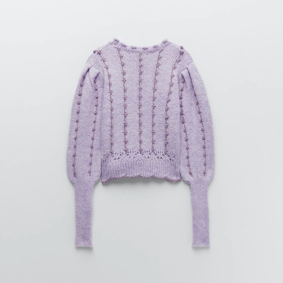 Zara purple metallic sweater - Picture 3 of 5